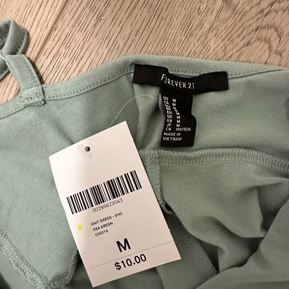 Forever 21 Sage Green Cinched Front Knit Dress - Picture 3 of 3